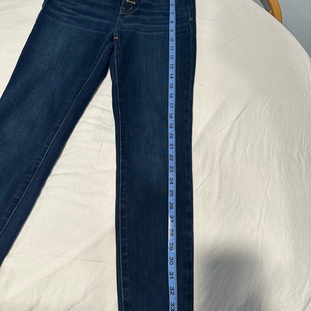 Madewell 10” High-Rise Skinny Jeans | Size 24 | Dark Wash - Picture 9 of 10